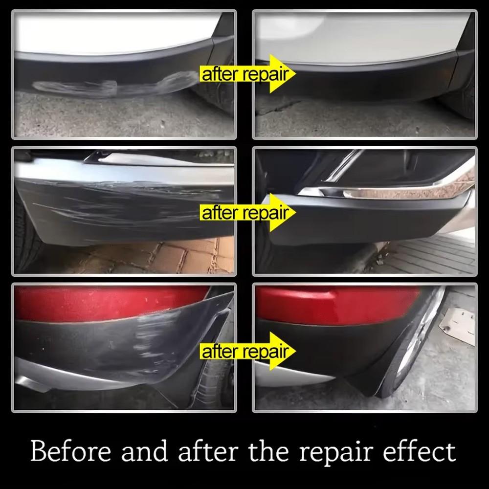 Car Plastic & Leather Restorer - Professional Ceramic Coating for Long-Lasting Protection, Restoration & Whitening - Enhances Black Gloss for Plastic Trim & Rubber Maintenance