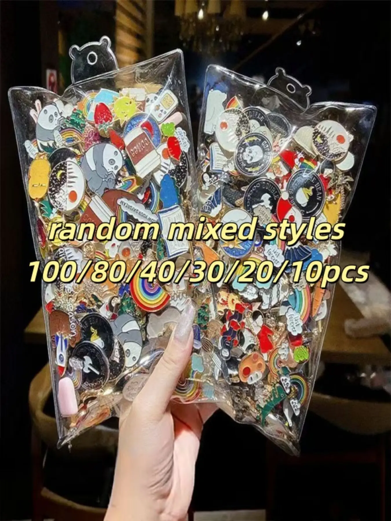 New Cartoon Cute Brooch, Flower Cat Design, Alloy Material, Casual Style, All Seasons Accessory, Student Clothing & Book Bag Decoration, Alloy Brooch Pin