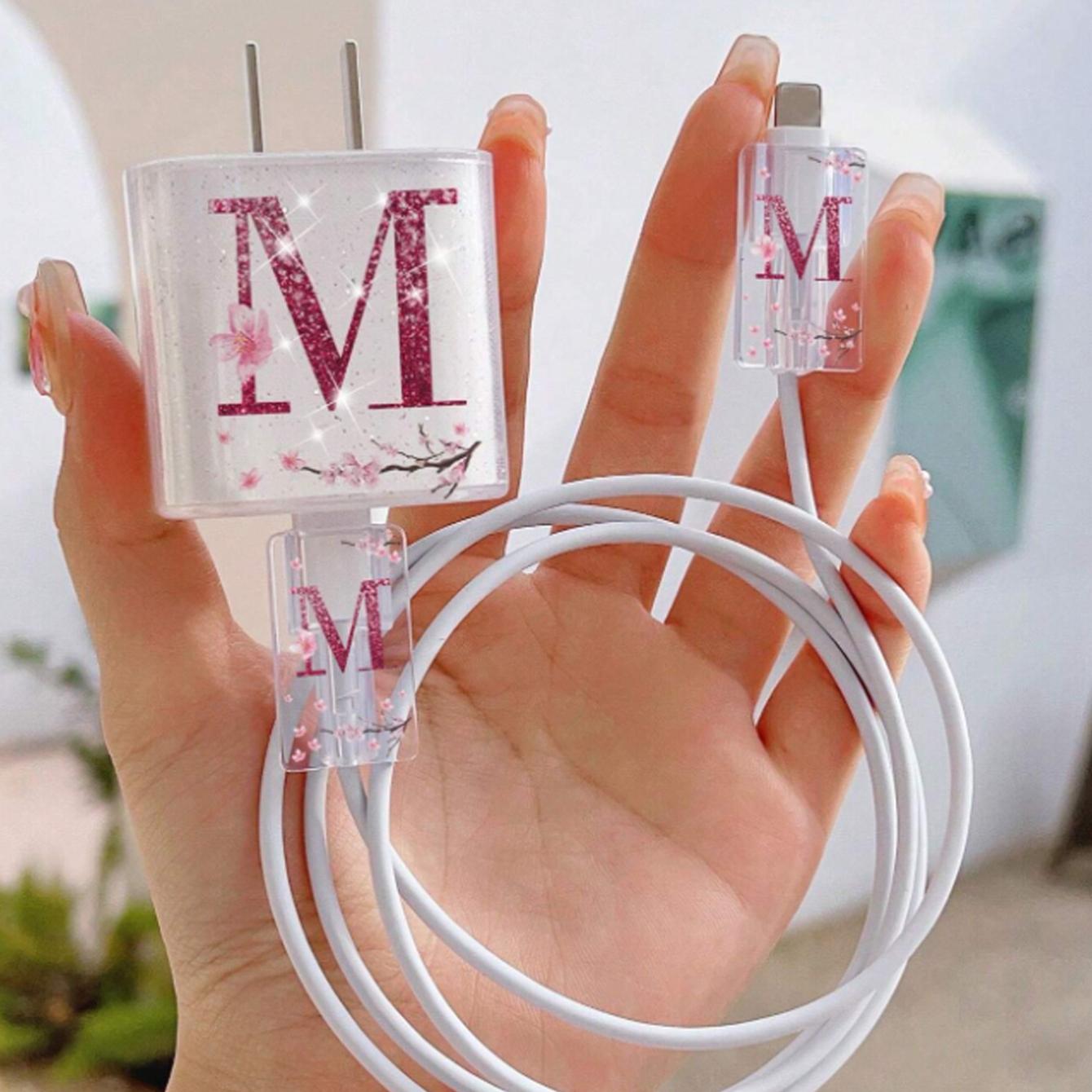 Silicone Charging Cable Protector Case with Fixed Rope, Cellphone Protection, Protection for Charger and Cable, Compatible with iPhone Accessories, No Charger Included, Ca Prop 65 Compliant