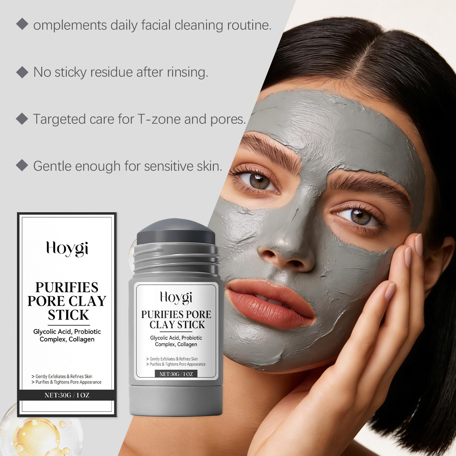 Hoygi The Pore-Purifying Mud Mask Stick Gently Cleanses The Skin, Hydrates It Finely, Moisturizes And Refreshes It. It Is A Touch-Type Mud Mask