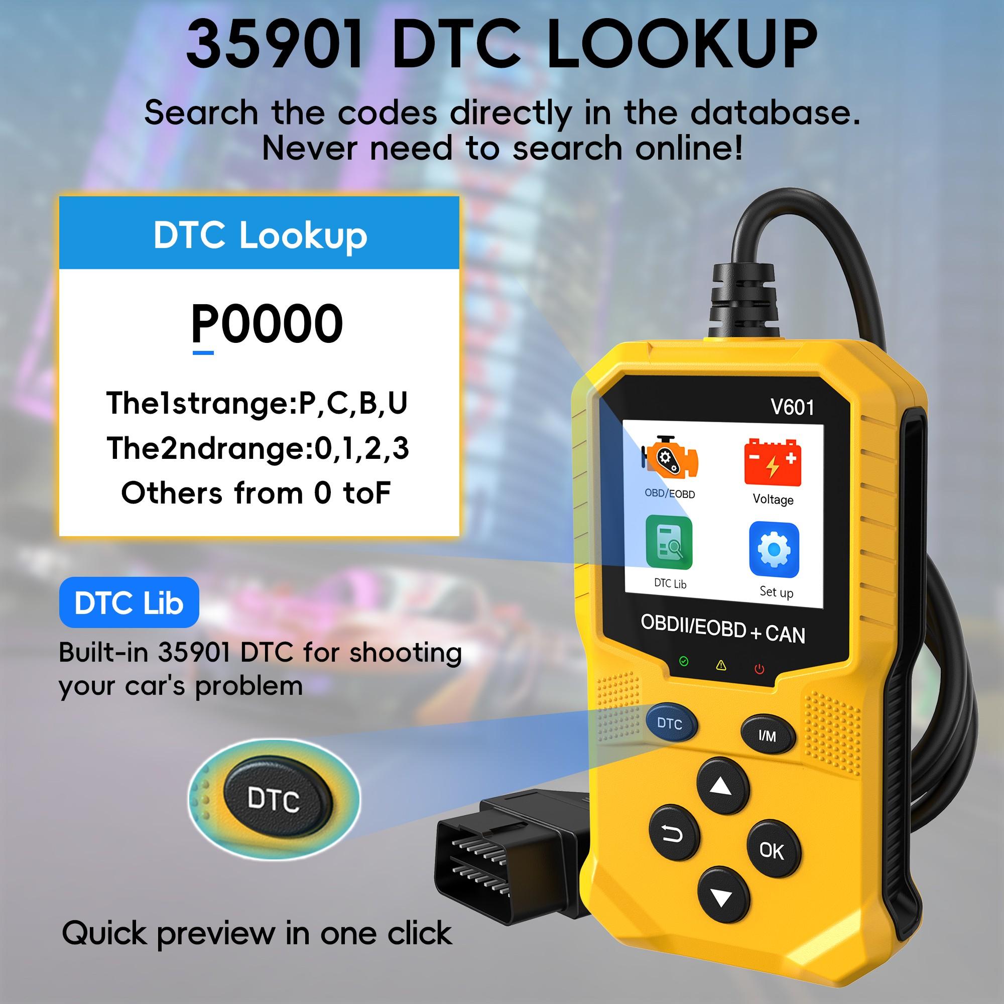 Obd2 Scanner - USB Powered Car Code Reader and Engine Diagnostic Tool, Compatible with All Obd Ii Vehicles, Fits Models Post 1996