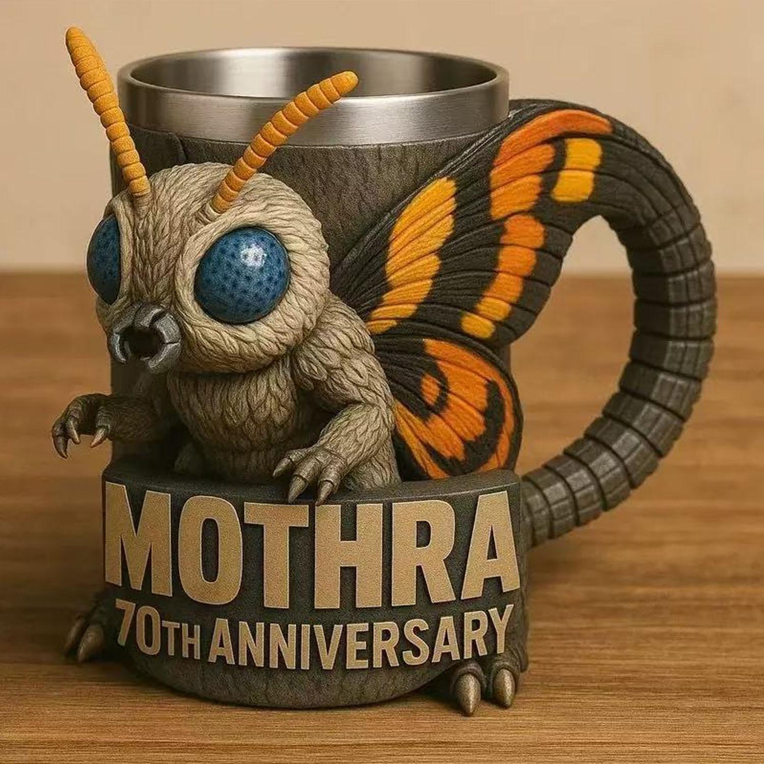 Godzilla 70th Anniversary Gift Mug, 3D Creative Water Cup, Perfect for Monster Movie Lovers, Unique Collectible Item