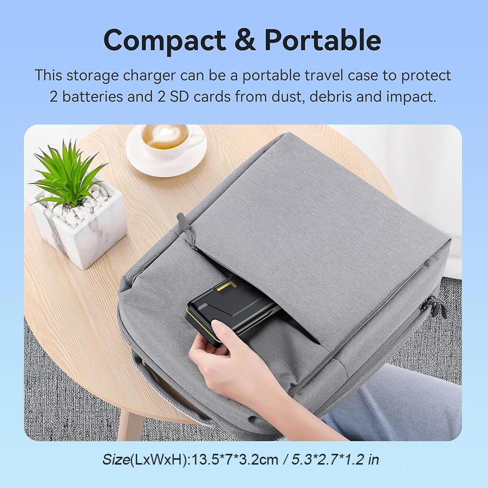 1Pcs EN-EL14 camera battery charger, supports PD20W fast charging - dual slot simultaneous charging, LCD display charging status, suitable for Nikon EN-EL14 batteries and compatible with: Nikon cameras D3100, D3200, D3300, D3400, D3500, D5100, D5200 (char