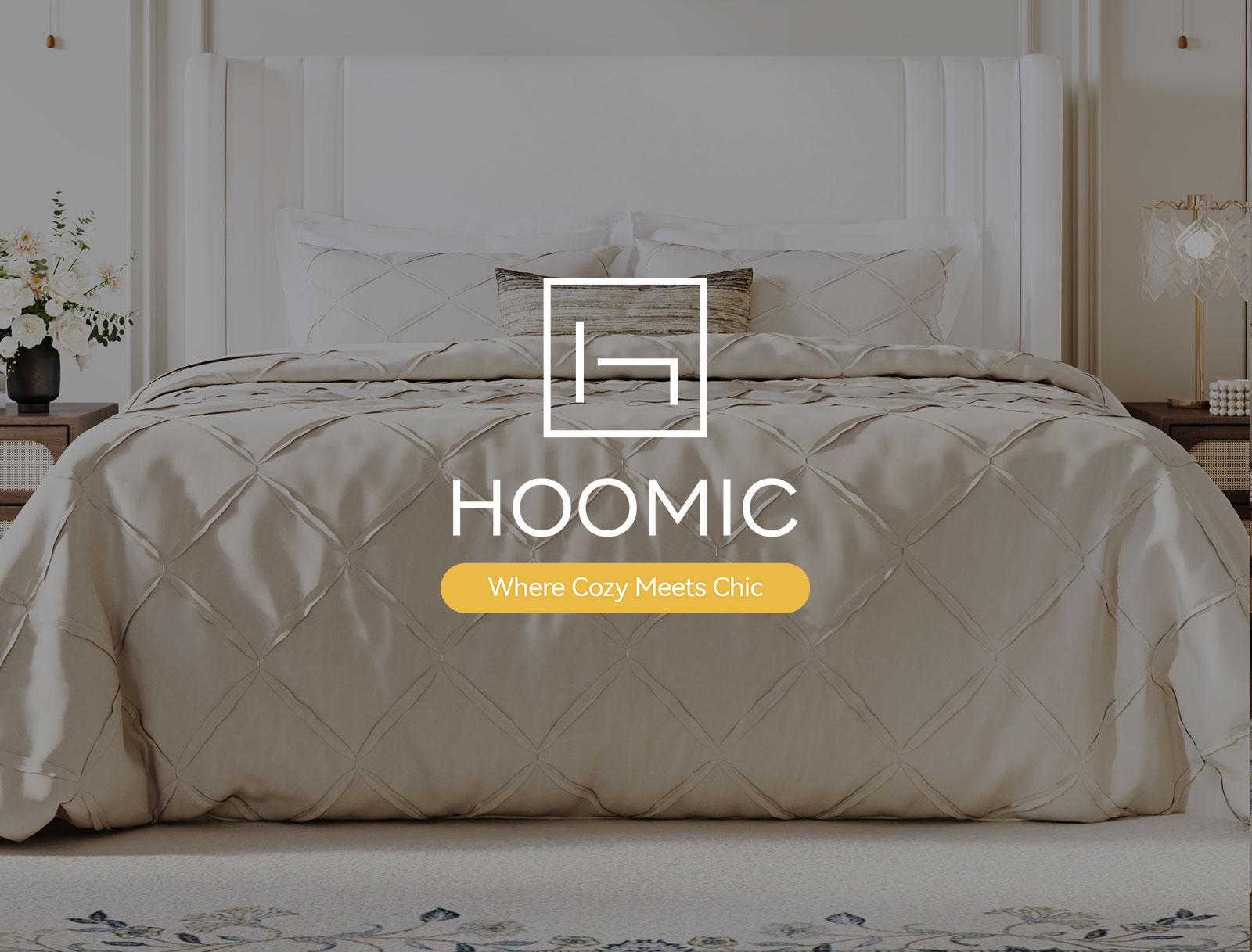 HOOMIC Upholstered Platform Bed Frame【Frame Only No Mattress】,Wingback Headboard with Vertical Stripes in Dutch Velvet,Full/Queen/King/Sizes,No Box Spring Needed,Pink/Black/White/Blue/Green/Gray#SummerVibes