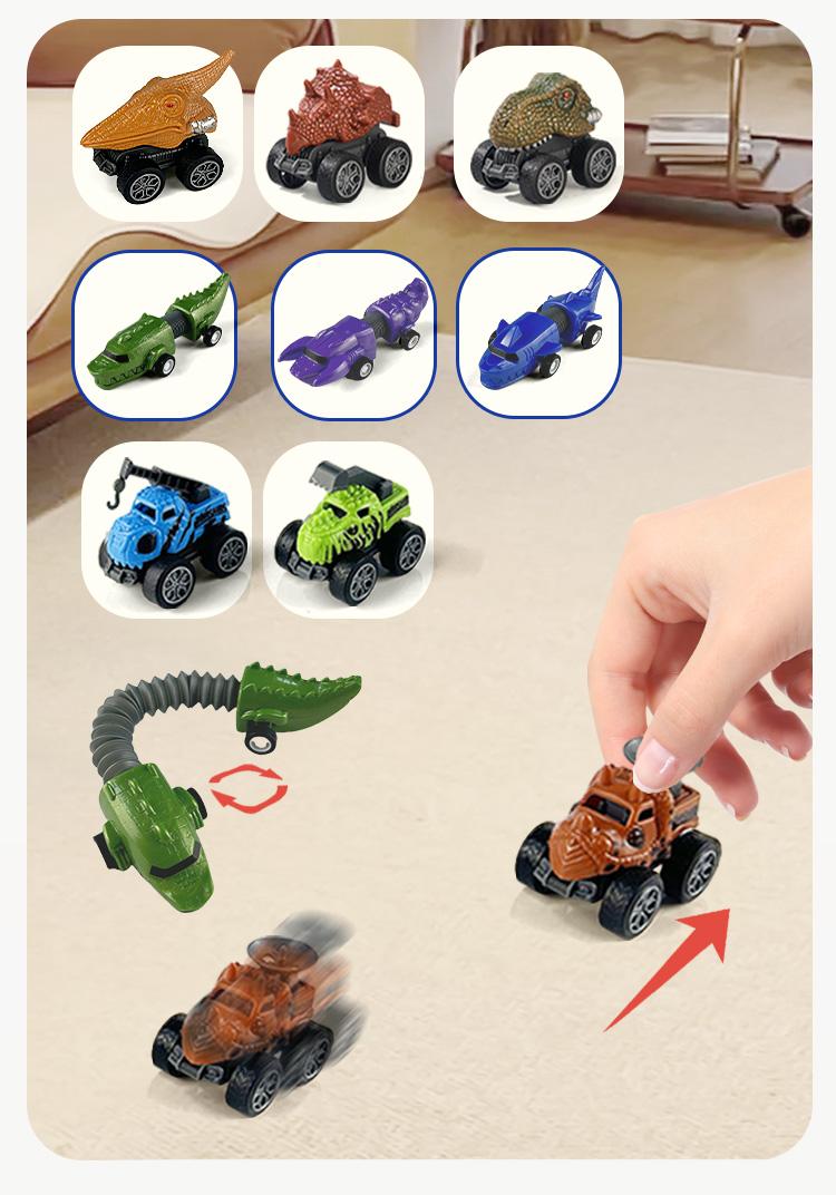 T-Rex Replica Model, Dinosaur Head Toy Storage Box, Kids Backpack Set, Portable Outdoor Toys, Halloween & Christmas Gifts for Boys Girls