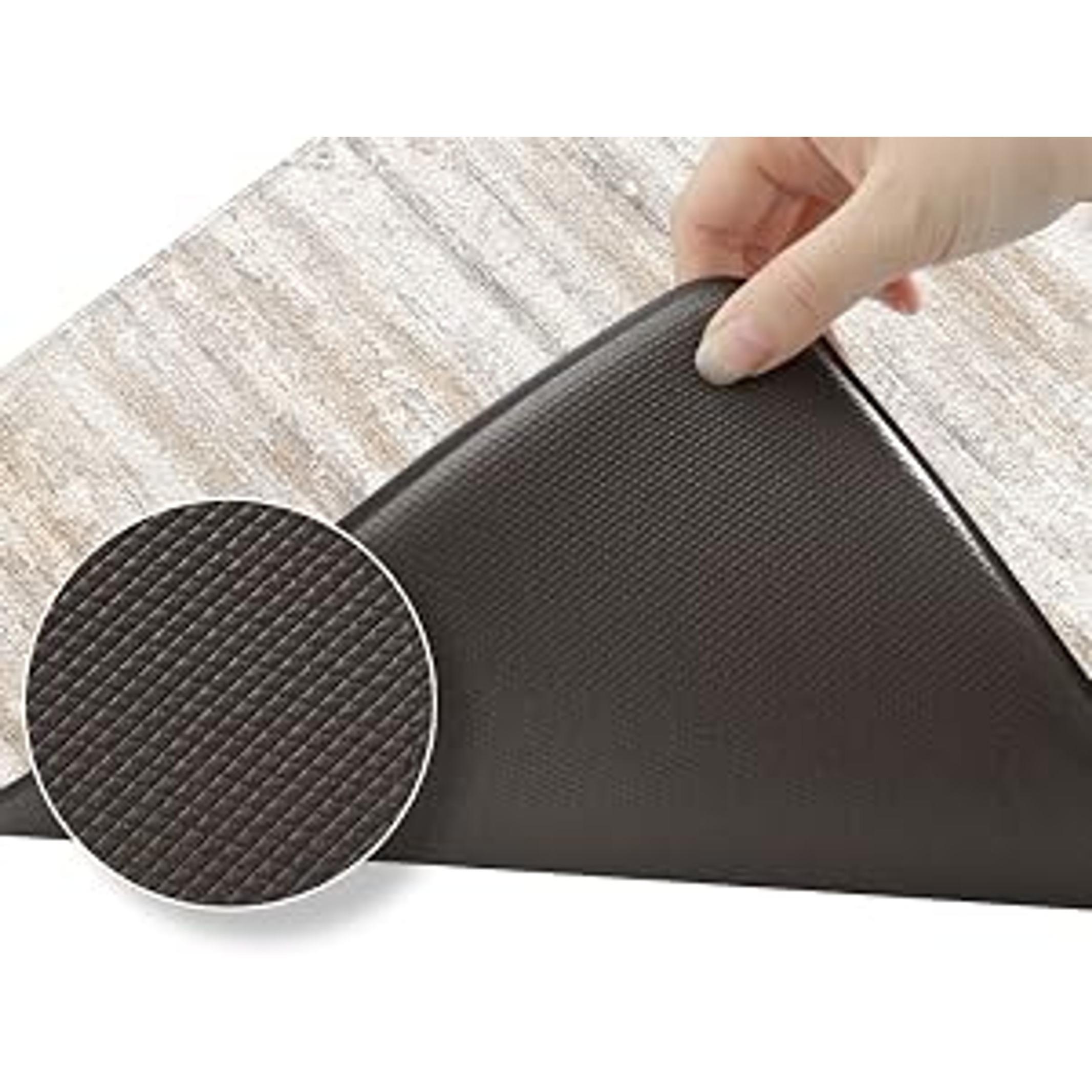 Anti Fatigue Kitchen Mats for Floor 2 Piece, Cushioned Abstract Kitchen Rugs,Memory Foam Kitchen Floor Mats, Standing Desk Mats for Laundry, Office, Sink Light Brown Multi 17"x47"+17"x29"