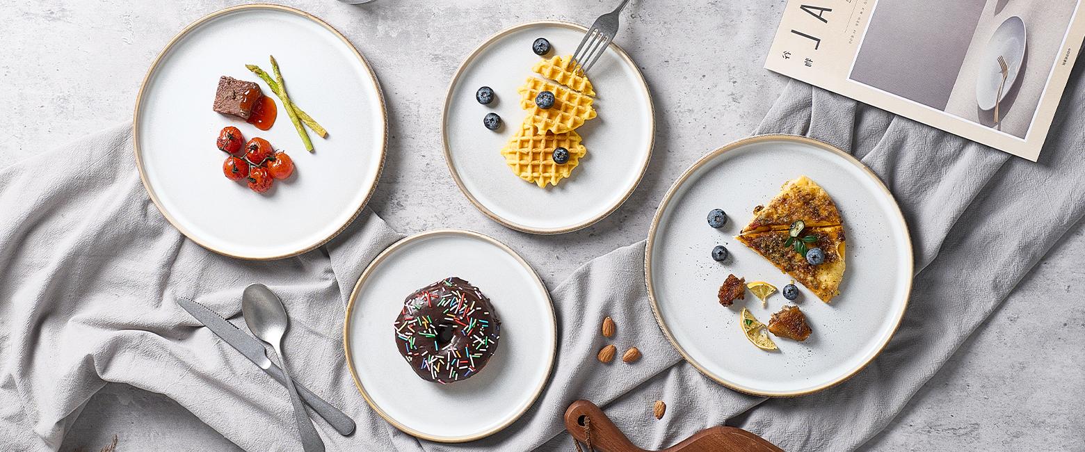 Famiware Star 10'' Stoneware Dinner Plate (Set of 6)