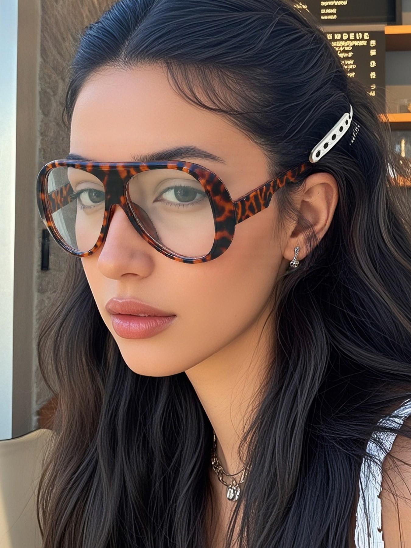 Unisex Square Frame Glasses, Blue Light Blocking Reading Glasses, Casual Daily Use, PC Material, Decorative Lens, All Seasons