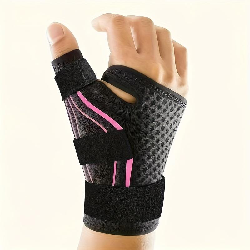 [Ergonomic Wrist Support] 2-piece/1-piece ergonomic wrist support with thumb support - The wrist support features an adjustable thumb guard, suitable for either the left or right hand. Its 270° wraparound design ensures a perfect fit