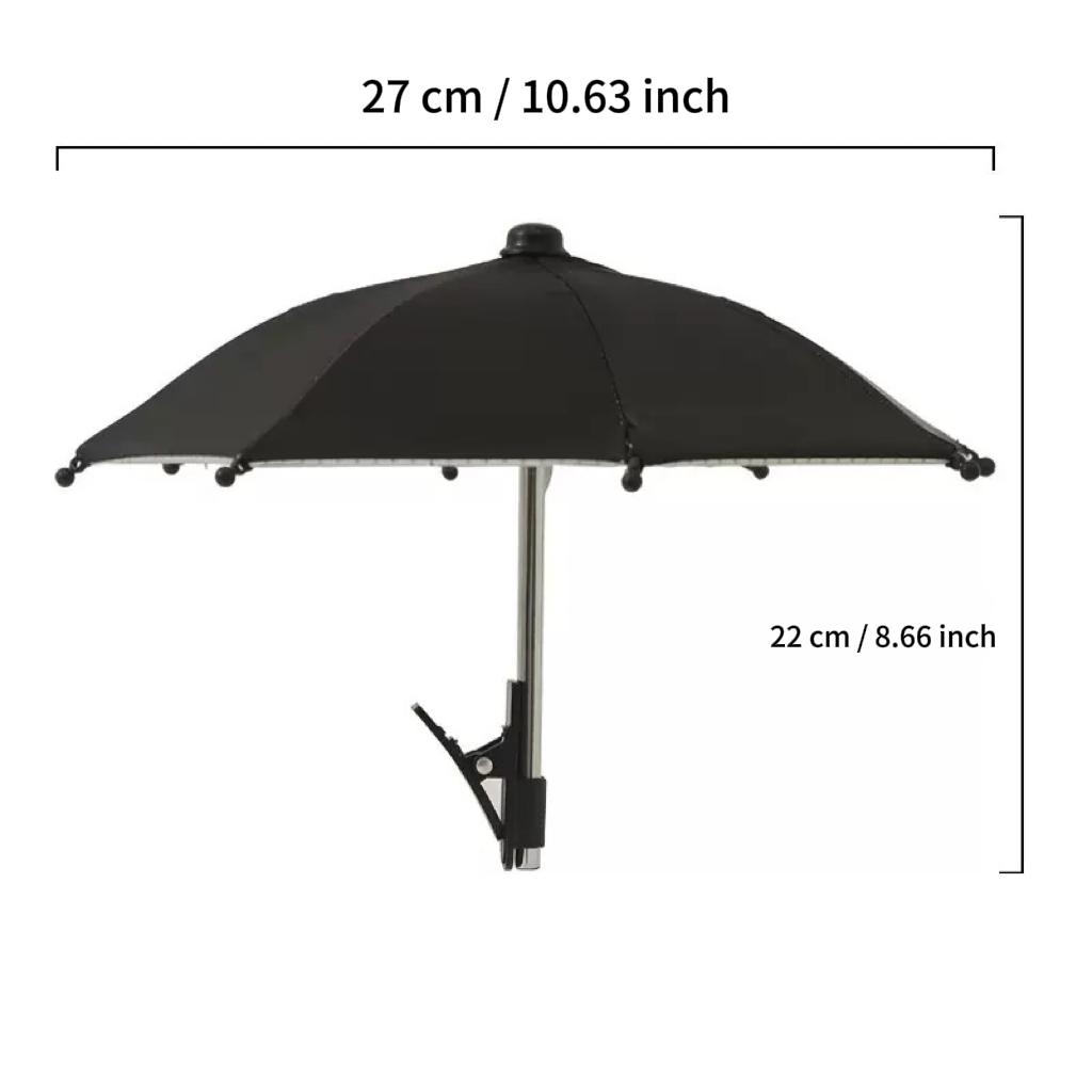 Portable Phone Holder Umbrella, Waterproof UV Protection Cute Sunshade with Phone Stand, Mini Sunscreen Umbrella for Light Rain