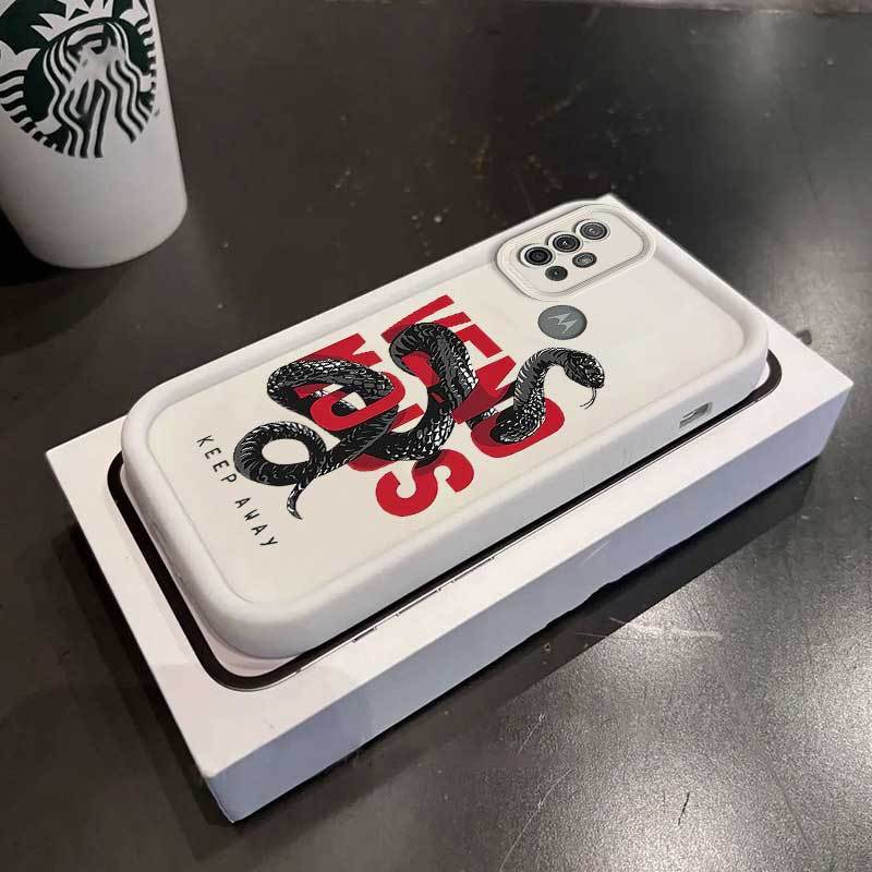 1 Piece Scarlet Python G10 Silicone Shockproof Cover For Moto G10 - Ideal For Entertainment