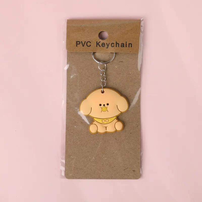 Classic Character Soft Rubber Keychain – Novelty Mixed Shape Pendant Key Ring for Jackets & Hats, Fun Gift Collectibles for Everyone