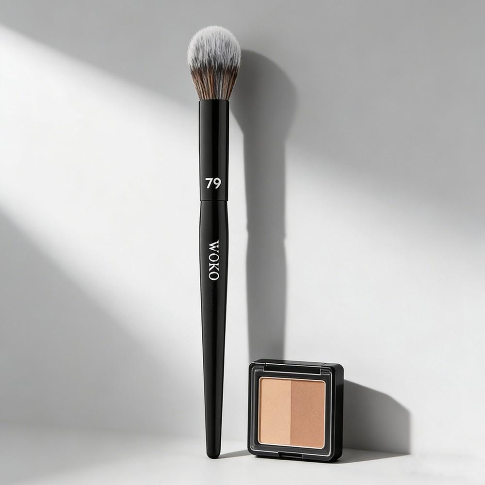 Pro79# Contour Brush, Face Contour Setting Powder, Sculpting Brush, High Quality Tapered Highlighter, Contour Powder Makeup Tool