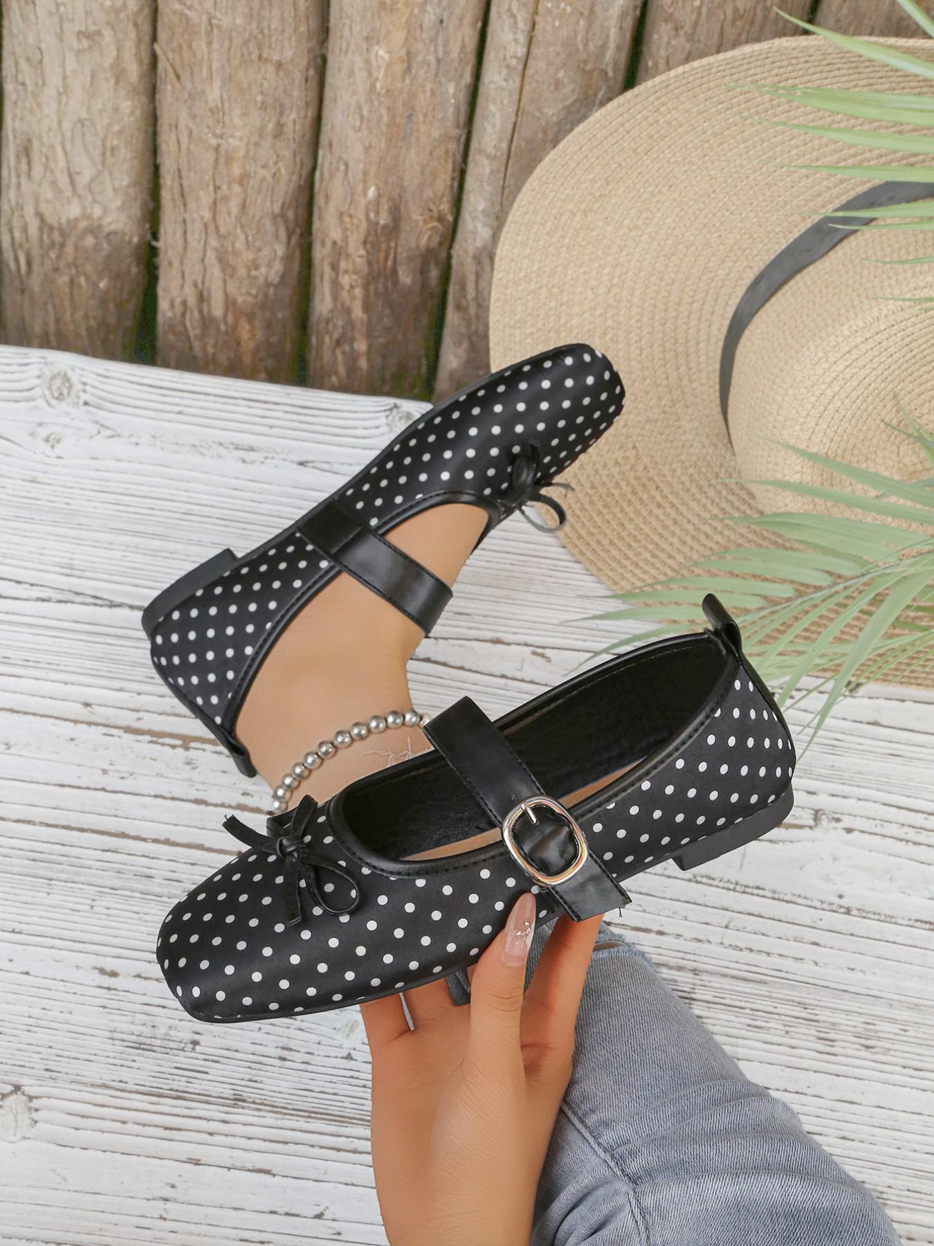 2026 New Polka Dot Mary Jane Shoes, Vintage Versatile, Soft Sole Comfortable, All Seasons Wearable