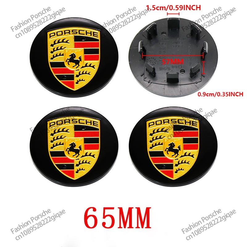 4Pcs 65/76mm Car Wheel Center Hub Cap For PORSCHE PANAMERA TAYCAN Macan 2023-2025 Spyder Carrera Boxster Cayman Cayenne 971 911 718 Car Decoration Accessories