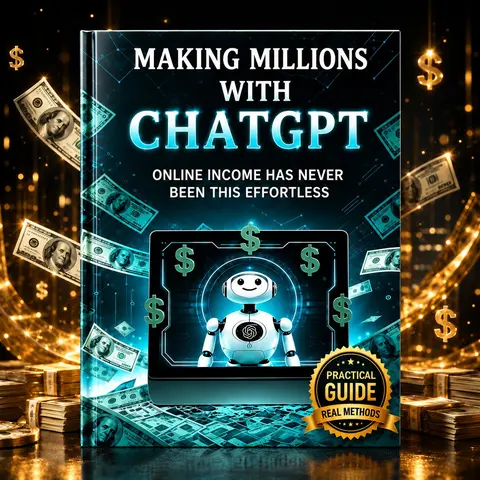 Chatgpt Beginner Guide, Ai Passive Income Tutorial, Step-By-Step Online Earning with Ai, Side Hustle Course, Learn Ai for Profits