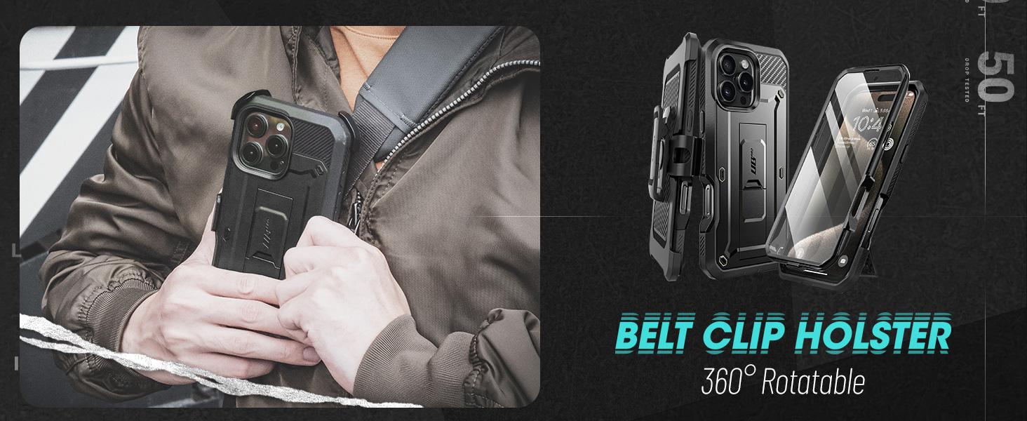 SUPCASE Outdoor Protective Phone Cases Unicorn Beetle Pro for iPhone 16/16/15/14/13 with Built-in screen protector, Full-Body Rugged Design & Stand