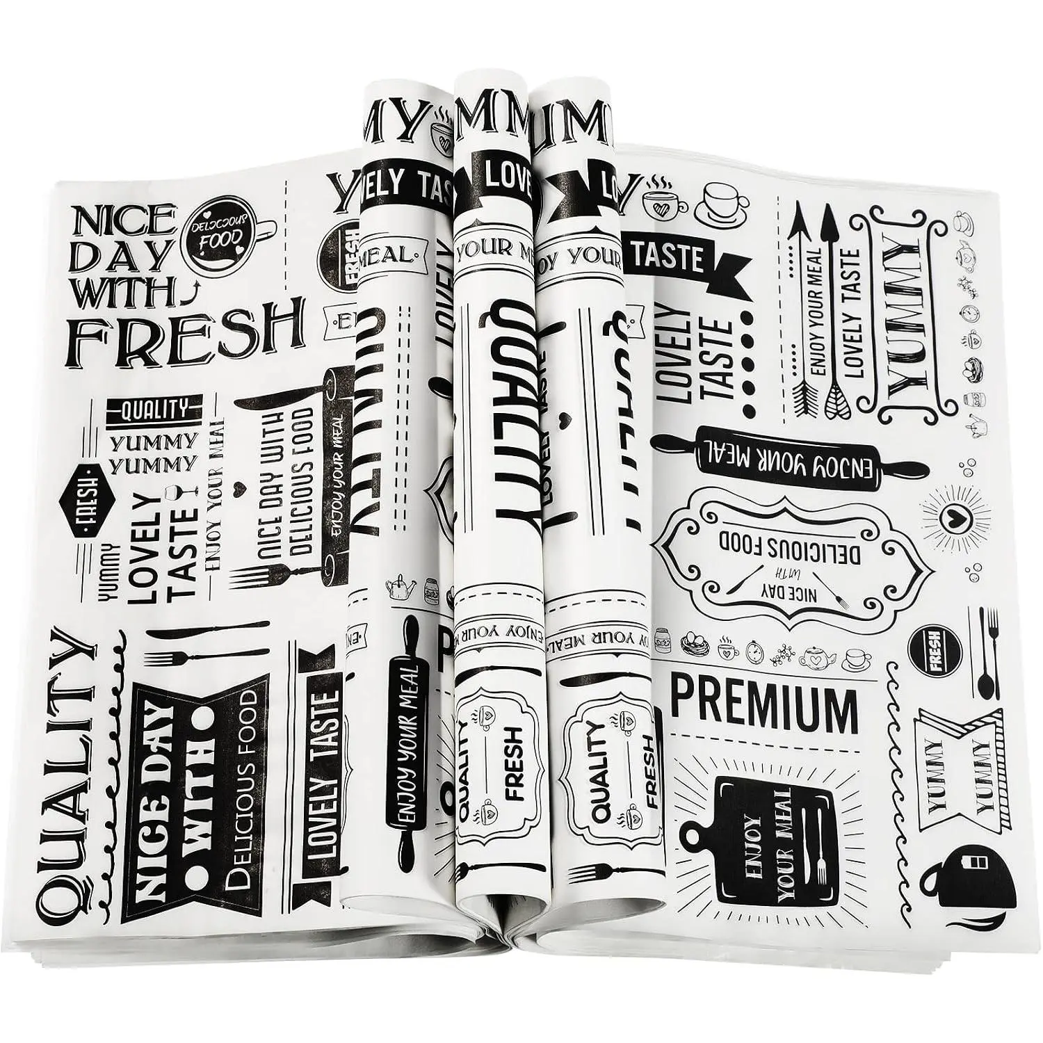 150 count Wax Paper Sheets Deli Newsprint  Basket Liners 8.3 x 9.8 in Sandwich Wrapping Paper  Resistant  Wrapping Tissue Hamburger Picnic Tissue for Baking Kitchen