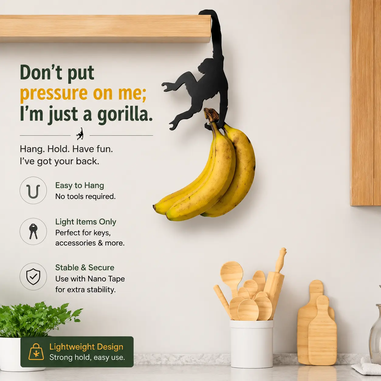 Monkey Hanger| Banana Holder & Multipurpose Hanging Hooks-YY2