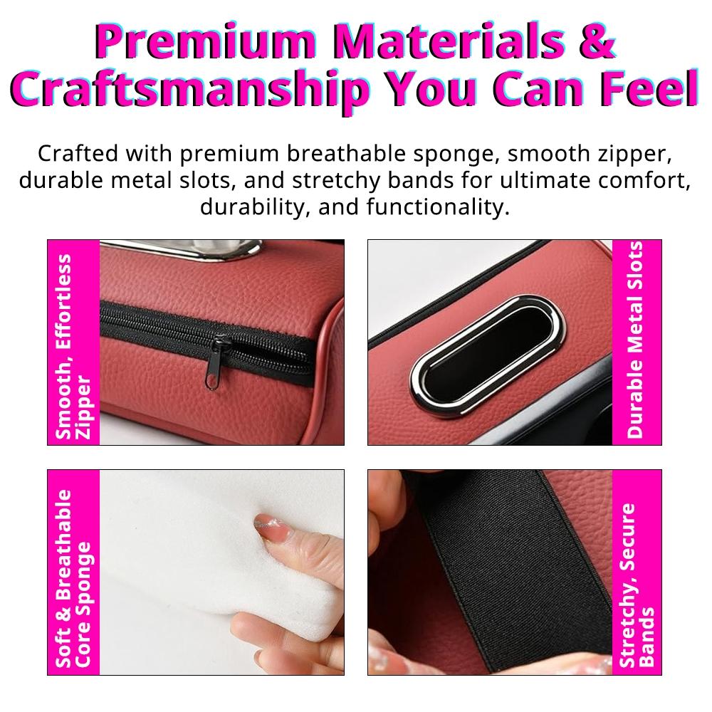 Car Multi-Functional Handrest Storage Cushion, Fast Charging Type C & Type a Dual Ports, Music Sync RGB Ambient Light, Easy Install, Car Armrest Box Accessories,  Car Console Organizer