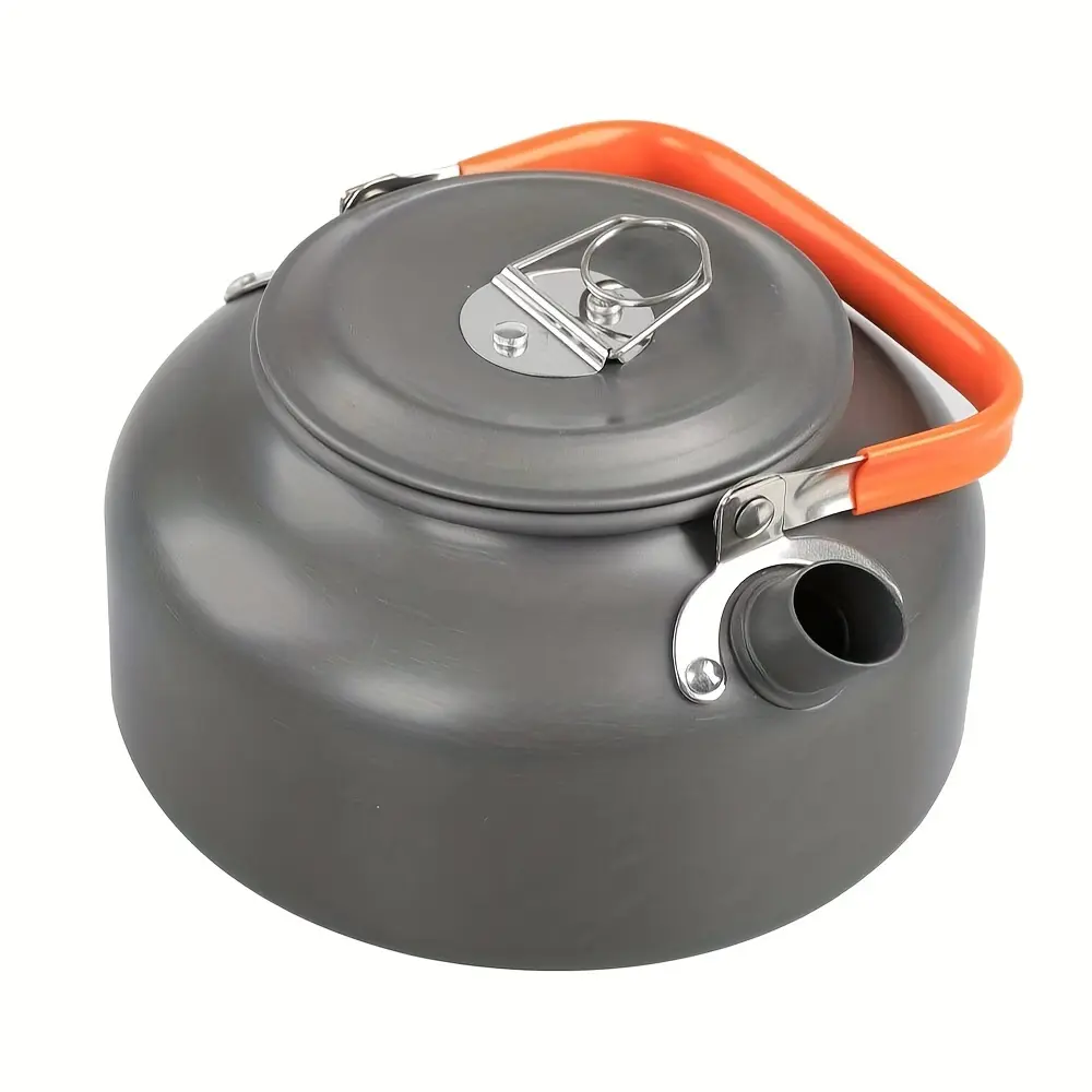 Portable 27.05oz Outdoor Camping Kettle - Camp Kitchen Tea Brewer for Hiking, Coffee Maker