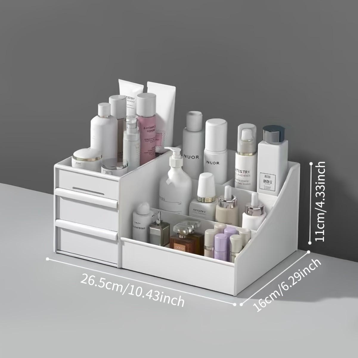 Drawer Organizer Box, Space-Saving Storage Container, Ideal for Cosmetics, Office Supplies, Lightweight and Durable, Perfect for Bedroom Desk