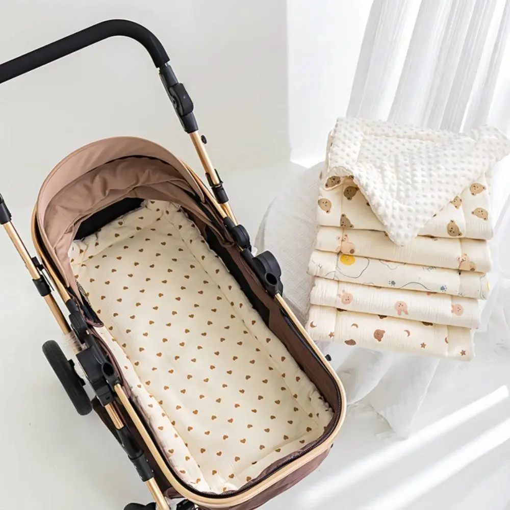 Cartoon-Print Seat Cushion Pad - Soft, Breathable Cushioning, Reversible Look Stroller Accessory for Sports & Outdoor Fitness Use