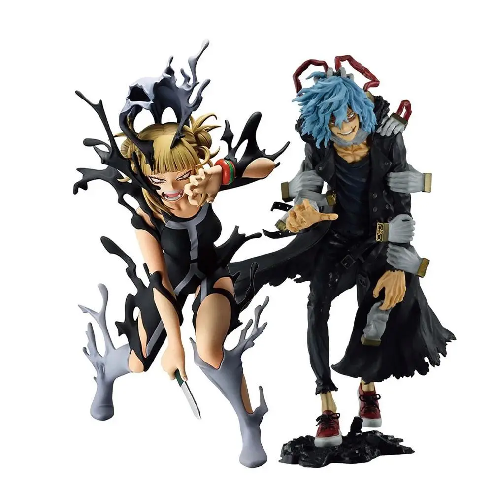 Anime MHA figure Shigaraki Tomura Action Figure Toga Himiko Figurine PVC Anime Merchandise Doll toys Boys Girls gift  2pcs 18cm