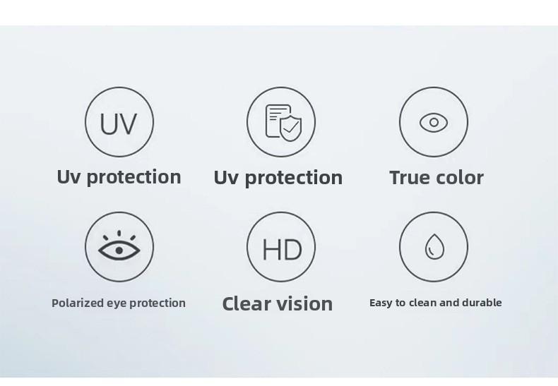 Ultra-light small frame sunglasses for women's high-end sense UV protection, big face and thin trend polarized sunglasses, hiking glasses, cycling glasses