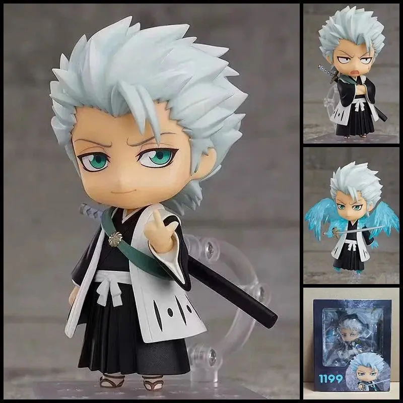 10cm Anime Bleach 991# Kurosaki Ichigo 1199# Hitsugaya Toushirou Figures Model Doll Collectible Toy Gift Regular Version