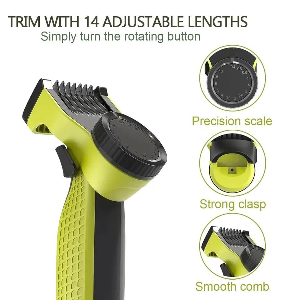 Adjustable Trimming Comb for Single Blade Razor, Small T-Shape Blade Guide Set, Includes Nose Hair Replacement Heads, Basic Beauty Tool, Hair Trimmer