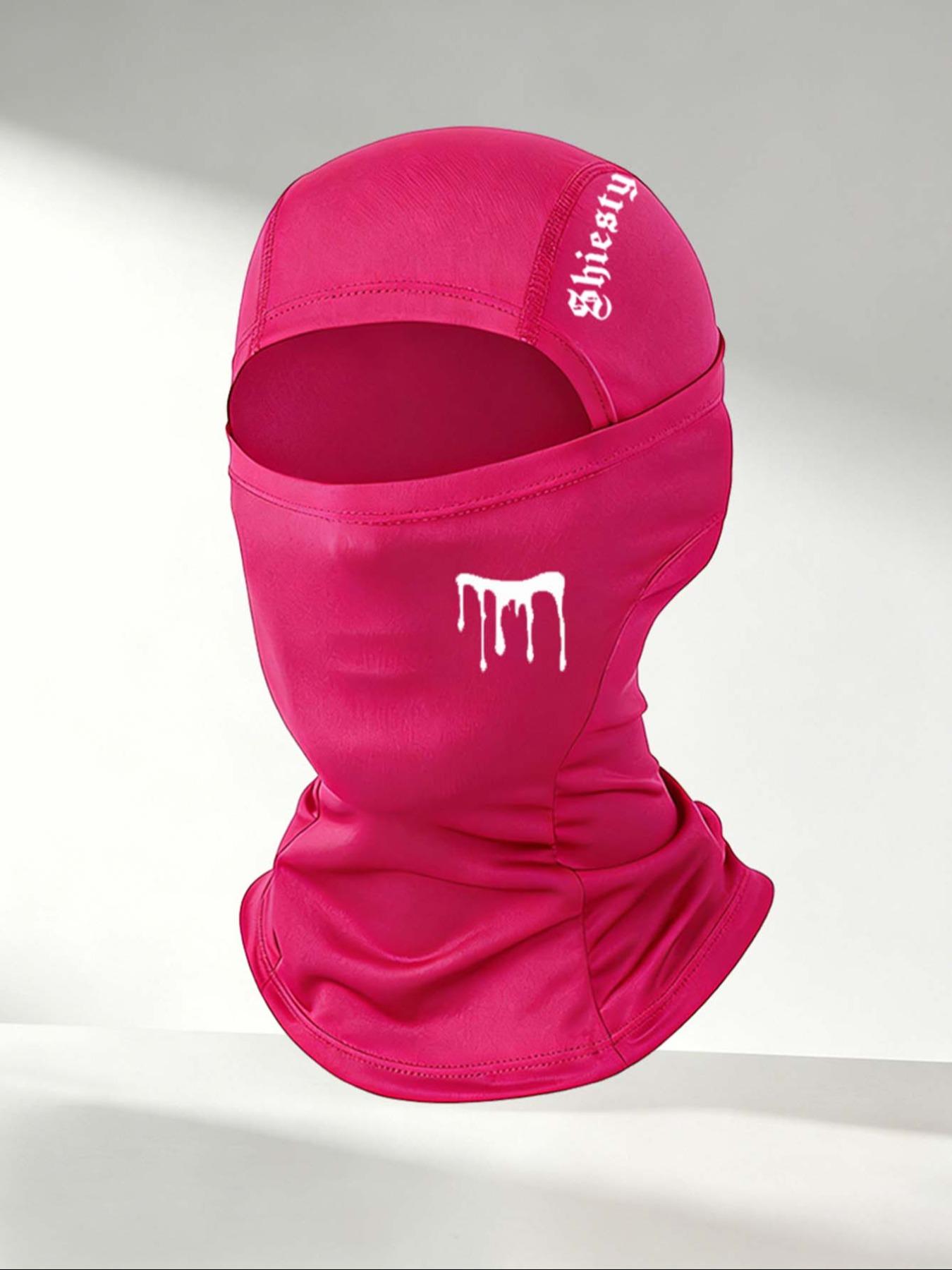 Balaclava Hat with 'shiesty' Print, Breathable Ice Silk Full Face Mask, Ideal for Skiing, Festivals, Motorcycle Riding, Outdoor Sports