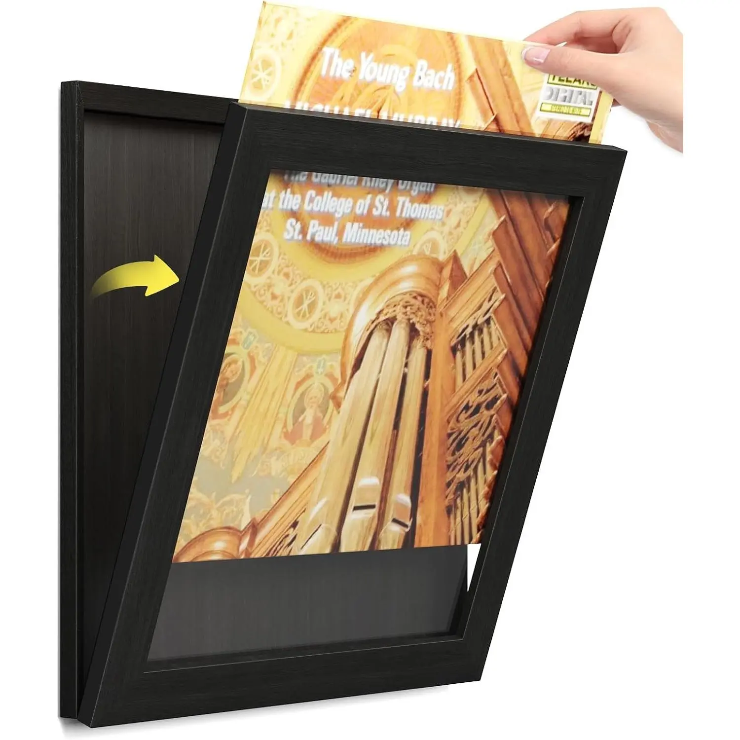 Vinyl Record Frame for Wall Display - 12x12 Inch LP Album Cover Frame, Black (1 Pack)Gift