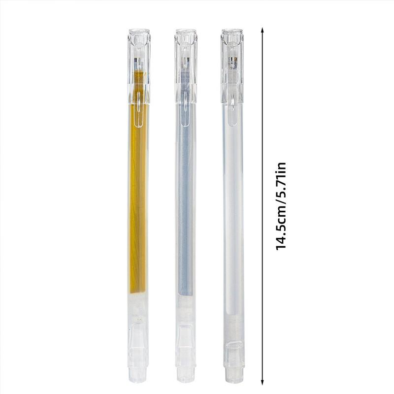 9pcs Graffiti Pen Set, Gold Silver Highlighter Pens, Student Drawing Sketching Tools, DIY Stenciling Markers