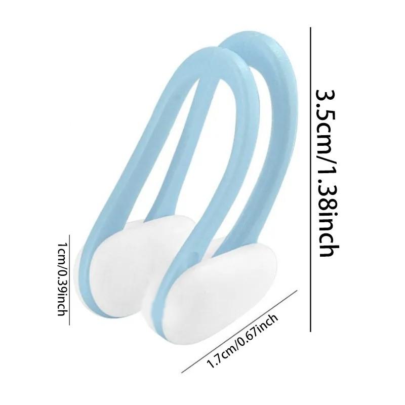 Silicone Nose Clip Set, Adult Universal Pro Ii Neutral Nose Clip, Swimming Anti-Choking Ear Plug Nose Clip, Diving Waterproof Use