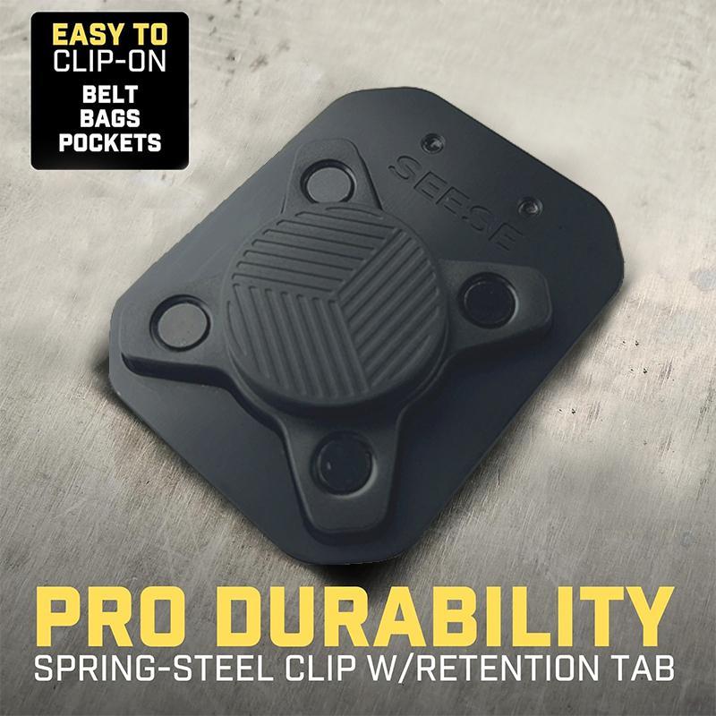 SEESE Magnetic Tool Holder,Clip On Belt Magnet for Screws,Nails,Hammers,Sockets,Pliers,Screwdrivers,Trowels,Drill Bits,Wrenches &More Heavy Duty