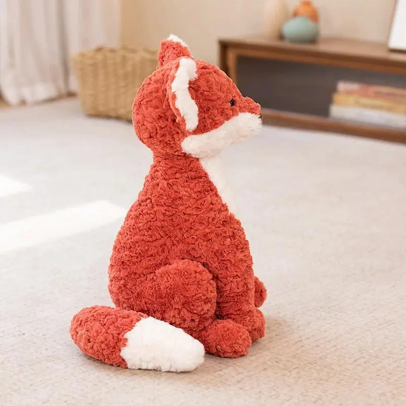 28/40 Soft Sit Fox Plush Toy Stuffed Red Foxes Baby Girl Cuddly Plushie for Kids Birthday gift Xmas Present for Her Boy