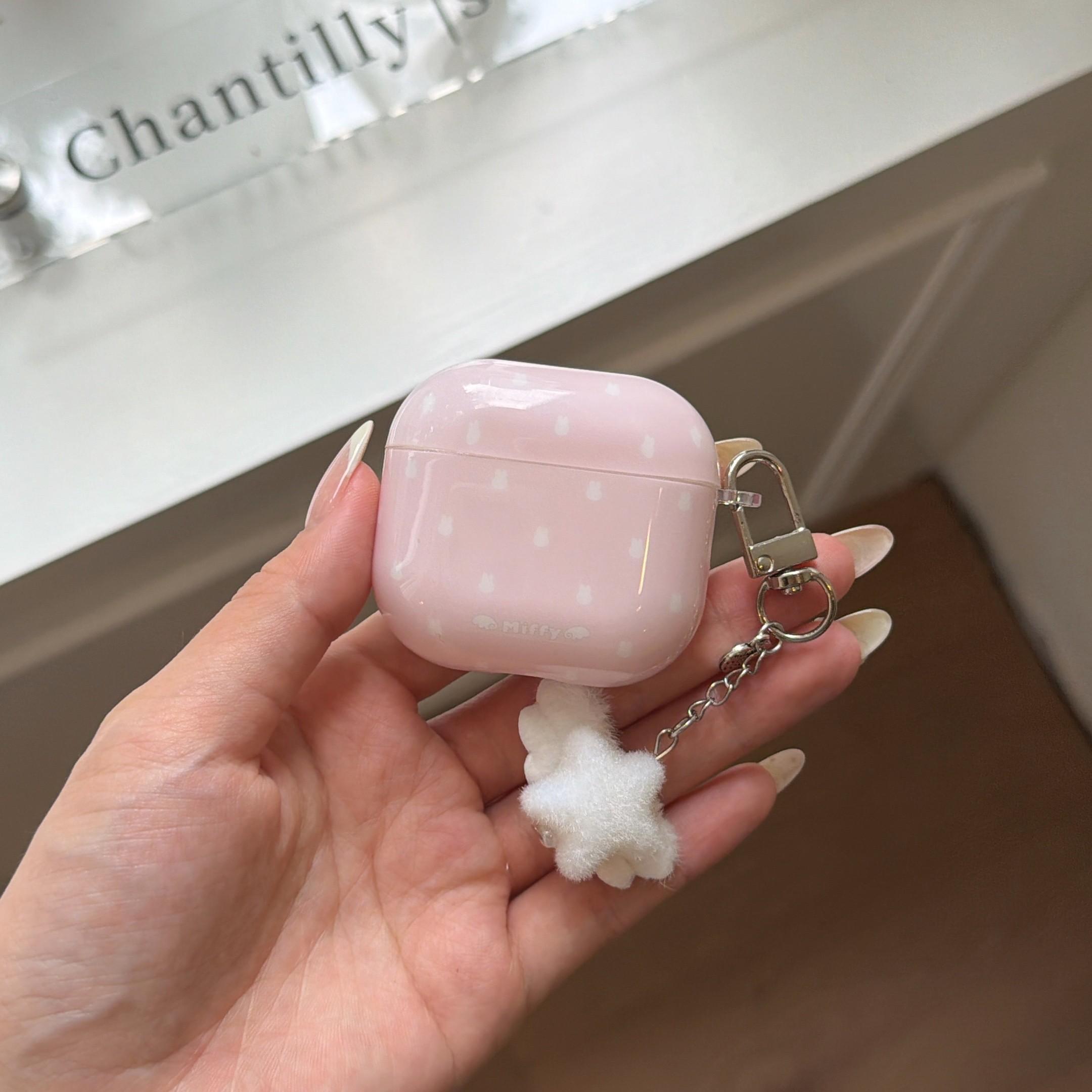 Cute Cartoon Miffy Rabbit Case for Apple AirPods Pro 3, 2nd/3rd/4th Gen Wireless Earbud Protector, Dirt-Resistant and Drop-Proof