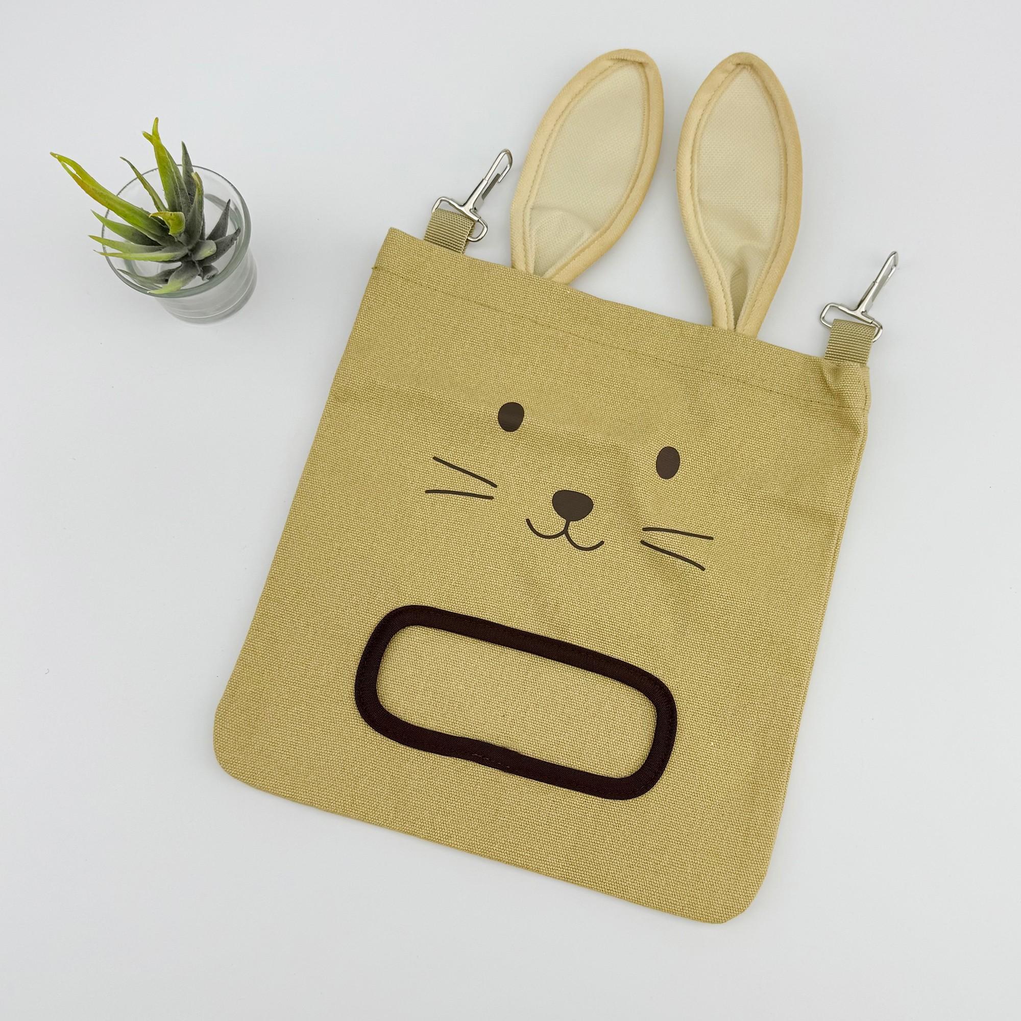 Rabbit Hay Bag, Hanging Dry Grass Feeder, Rabbit Shape Feed Bag, Guinea Pig Hamster Food Bag, Small Pet Supplies