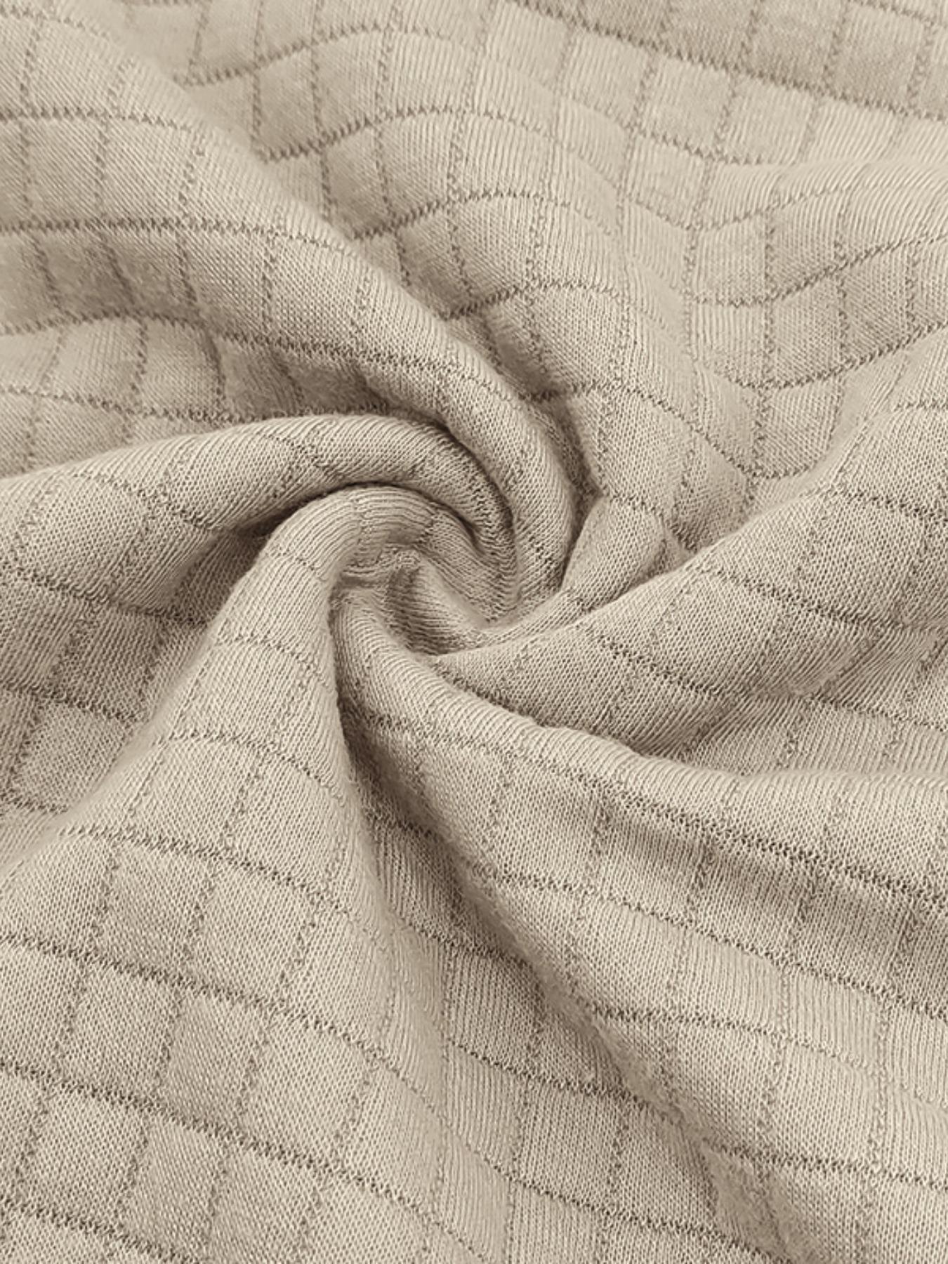 Men's Regular Fit Plain Half Zip Up Knit Sweatshirt, Casual Long Sleeve Pullover for Spring & Fall, Fashion Men's Clothes for Daily Wear