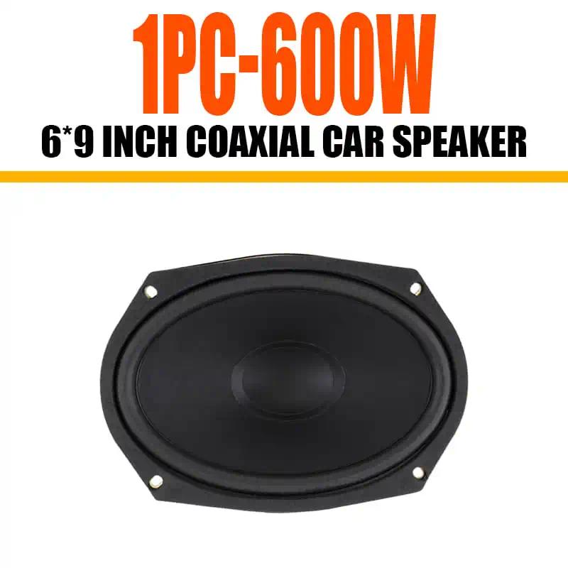 1PC/2PCS 6x9 Inch 600W Full-Range Car Speakers 4Ohm 60W RMS 93dB SPL for Cars Trucks Buses Audio Coaxial Speaker Subwoofer