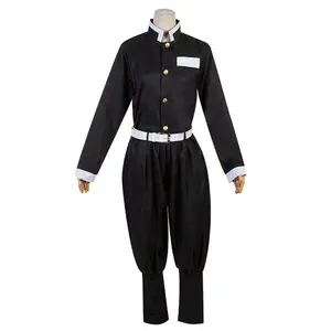 Anime Demon Moordenaar Kimetsu No Yaiba Kochou Shinobu Cosplay Kostuum Pruik Set Kimono Uniform Halloween Anime Kostuums