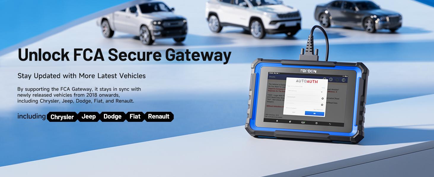 TOPDON Phoenix Nano, Bidirectional Scan Tool, ECU Coding Tool, FCA AutoAuth, CAN FD/DoIP Protocols, 32+ Special Functions, Full System Diagnostic, Free Updates for 2 Years