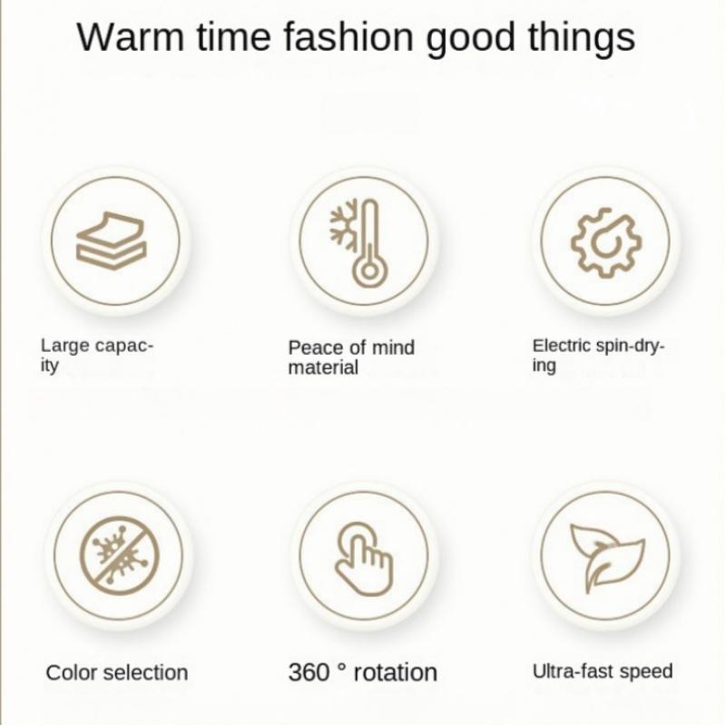 Fruit Vegetable Washing Machine, Multi-Functional Automatic Drain Basket, Home Spin Dryer, Hand-Free Vegetable Washing Basket, Kitchen Utensils