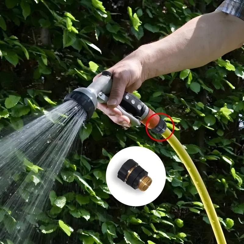 Garden Hose Quick Connector, 3/4 Inch Male and Female Garden Hose Fitting Quick Connector