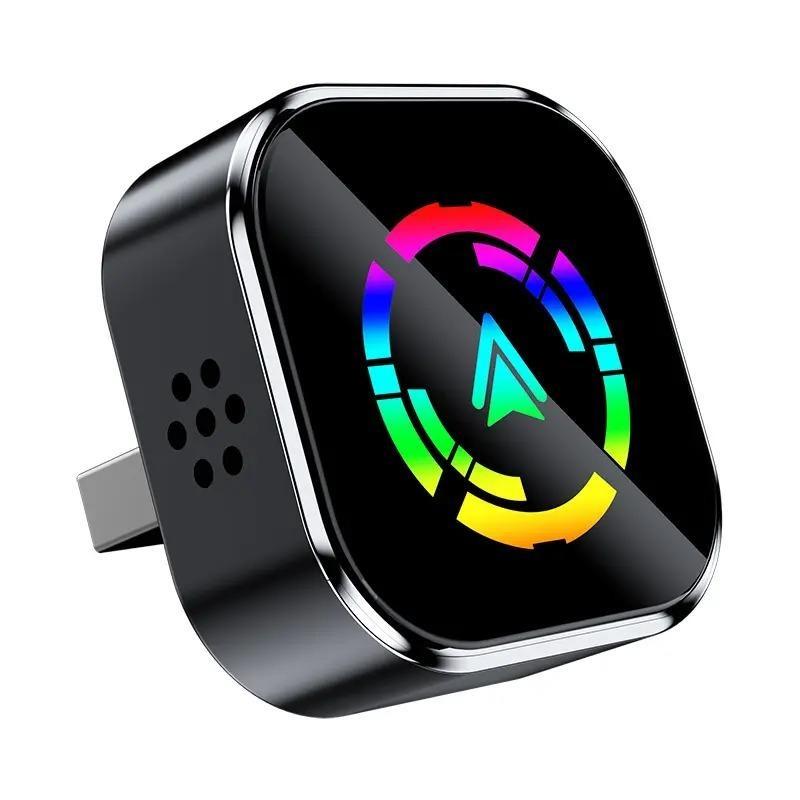 Wireless Carplay Adapter for iPhone Android Devices, Universal Compatibility, Fast Connection Zero Latency Hands-Free Calling Charging, Wireless Carplay Converter