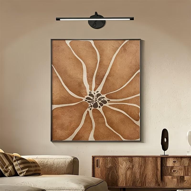 Control Ambient Dimmable LED Wall Lamp with Timer & Rechargeable Suitable for Gallery Lighting, Color-Changing Night Light, Plug-and-Play Semi-Recessed Installation for, Plastic Housing, Lighting Fixture