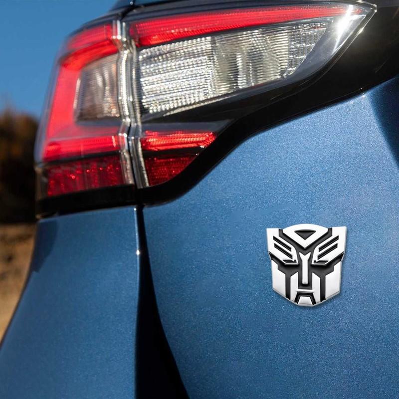 1Pc Car 3D Car Stickers Autobots and Decepticons Transformer Badge Decepticon Emblem Tail Decal Cool Autobots Car Styling Car Accessories Automotive Exterior Decoration and Personalized Ride Look