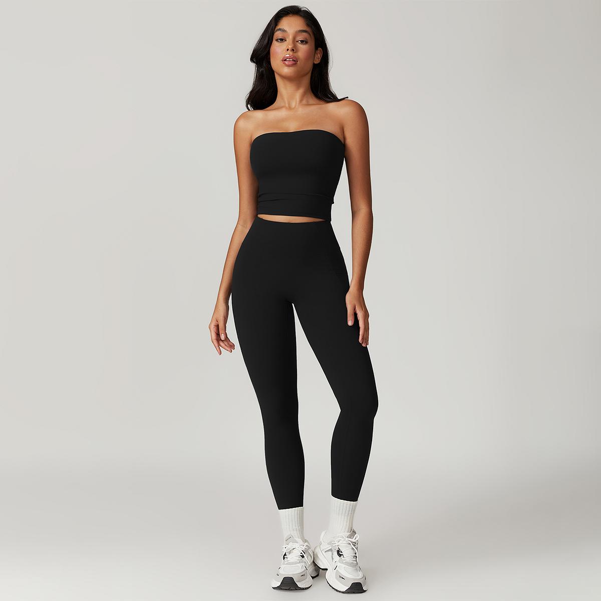 MASKERT Women's Strapless Tank Top Comfortable Home Commuting for Gymswear Breathable Activewear