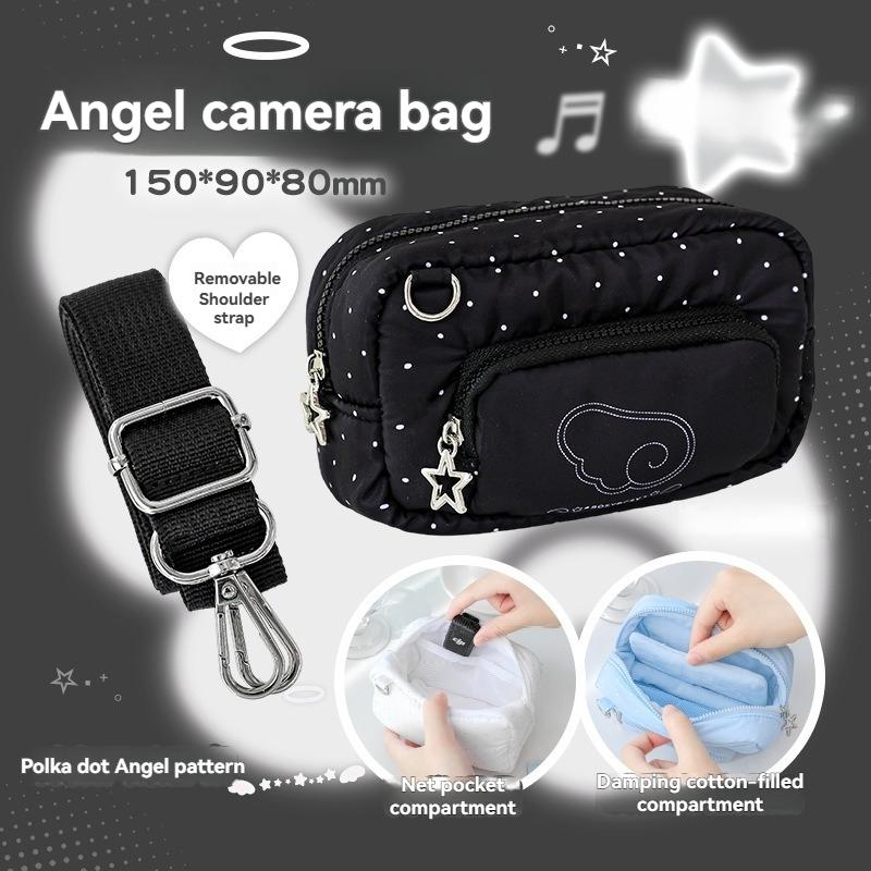 1PC Soft Camera Bag Versatile Storage Pouch, Single Shoulder Crossbody Detachable Design, Ideal for Travel & Daily Use, Durable Material